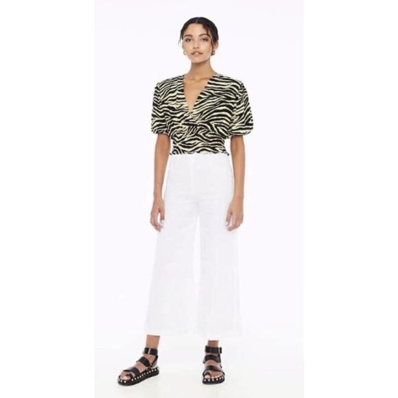 Faithfull the Brand Oma Top Amaia Zebra NWT Sz. 4 - Picture 1 of 8